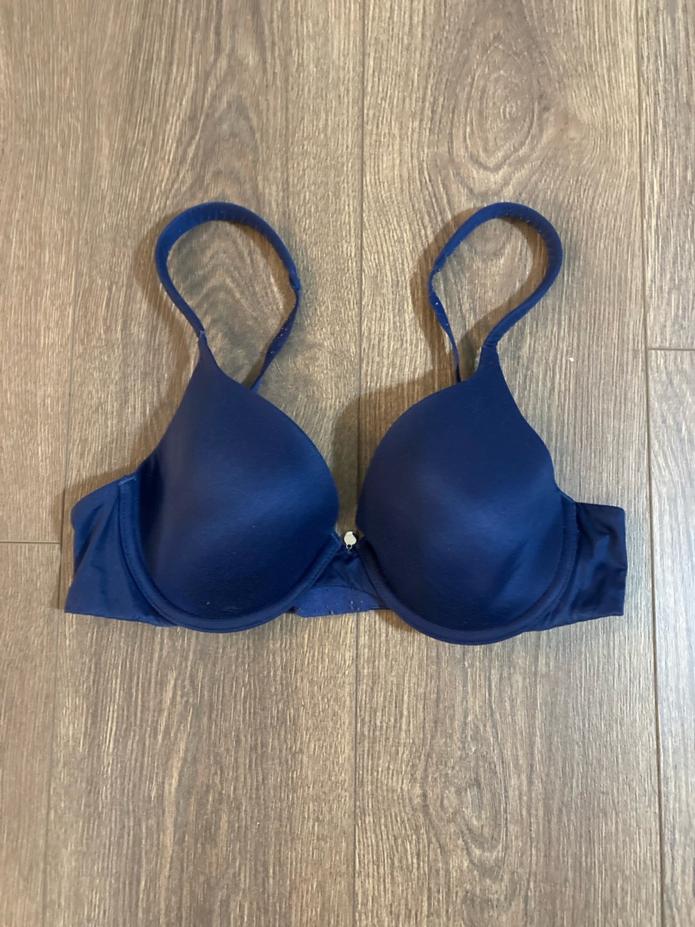 Victoria's Secret Lined Perfect Coverage Navy Blue Size 34B